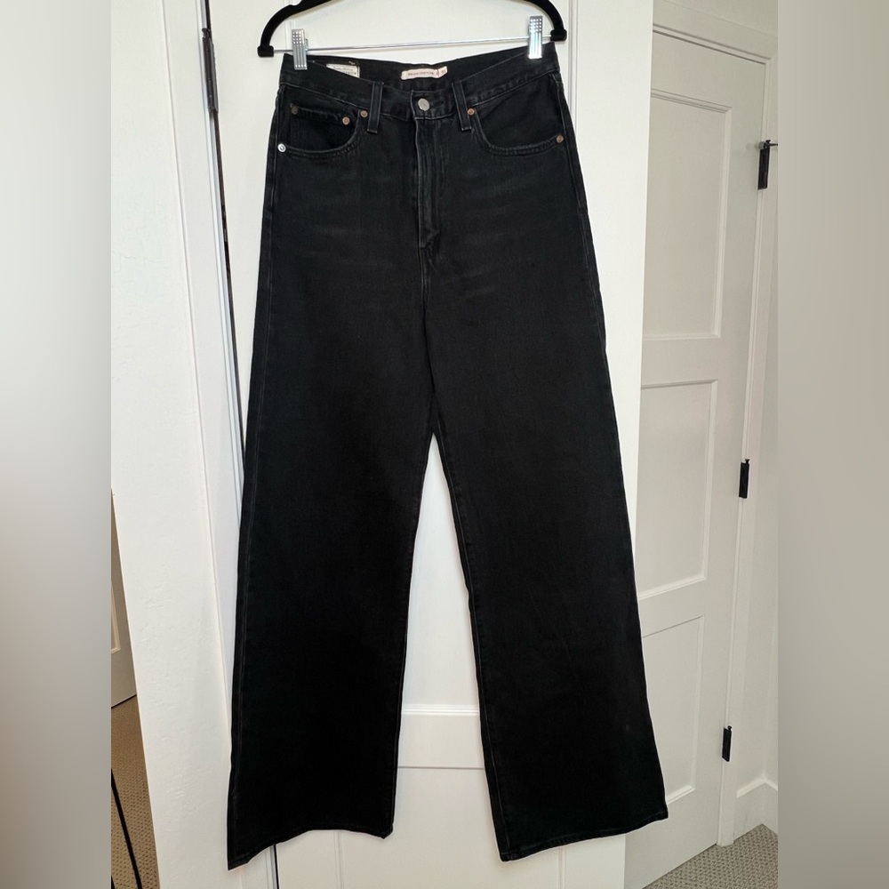 Levi's Black Wide Leg Jeans